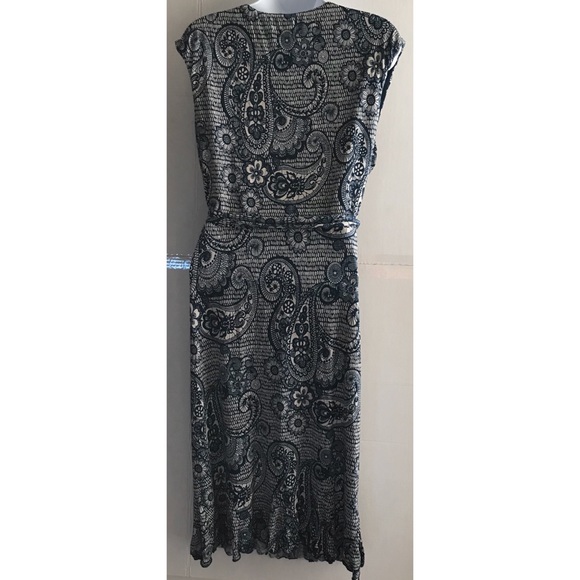 Glamour Navy and white sleeveless dress size 16W - Picture 4 of 6